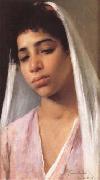 Franz Xaver Kosler Femme fellah egyptienne (mk32) USA oil painting artist